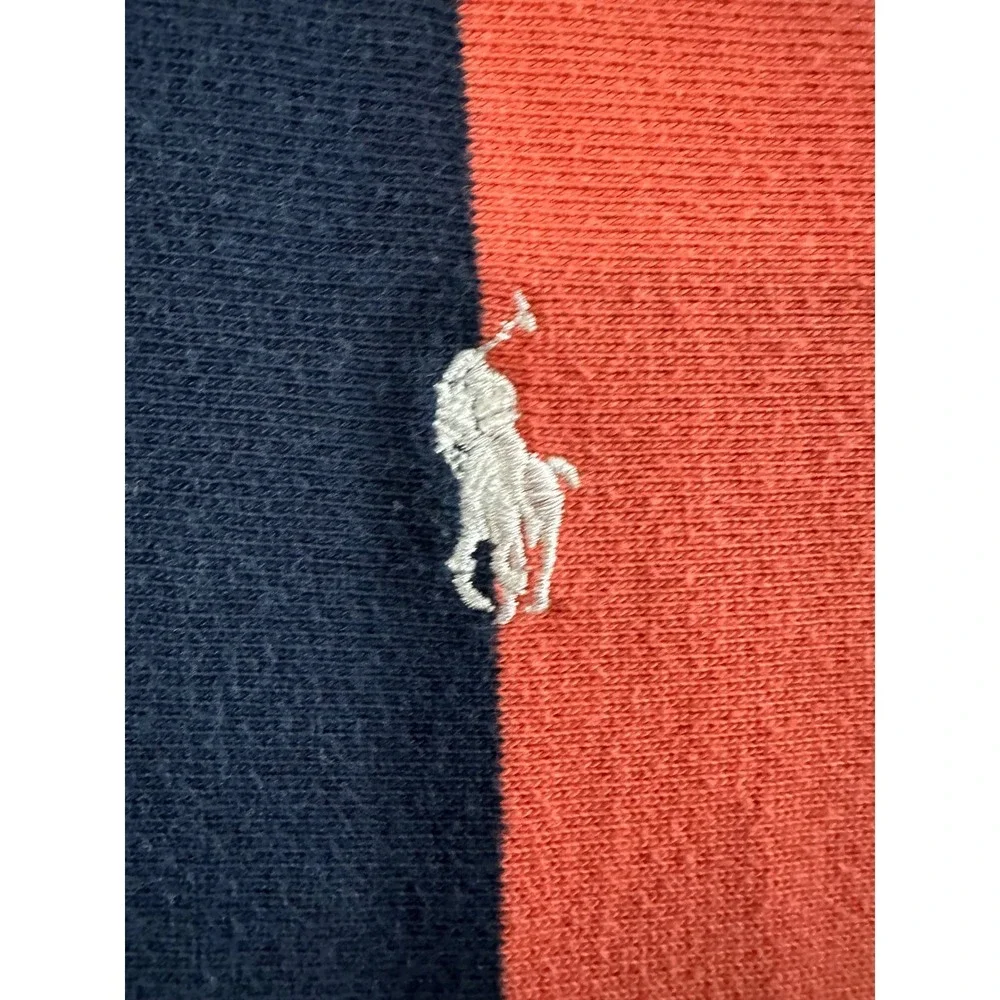 Polo Ralph Lauren Iconic Rugby Shirt Mens size Large striped‎ preppy design EUC